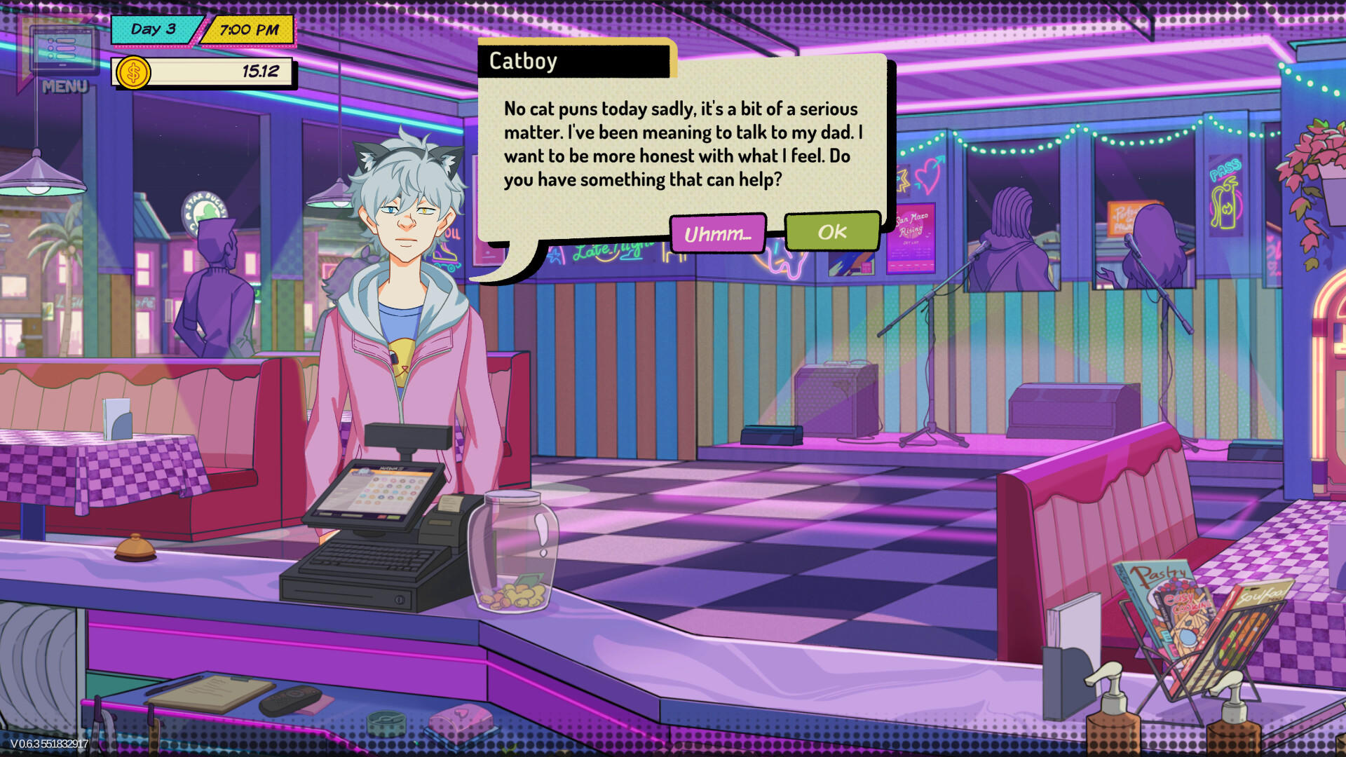 Screenshot of High Times - Cooking Visual Novel