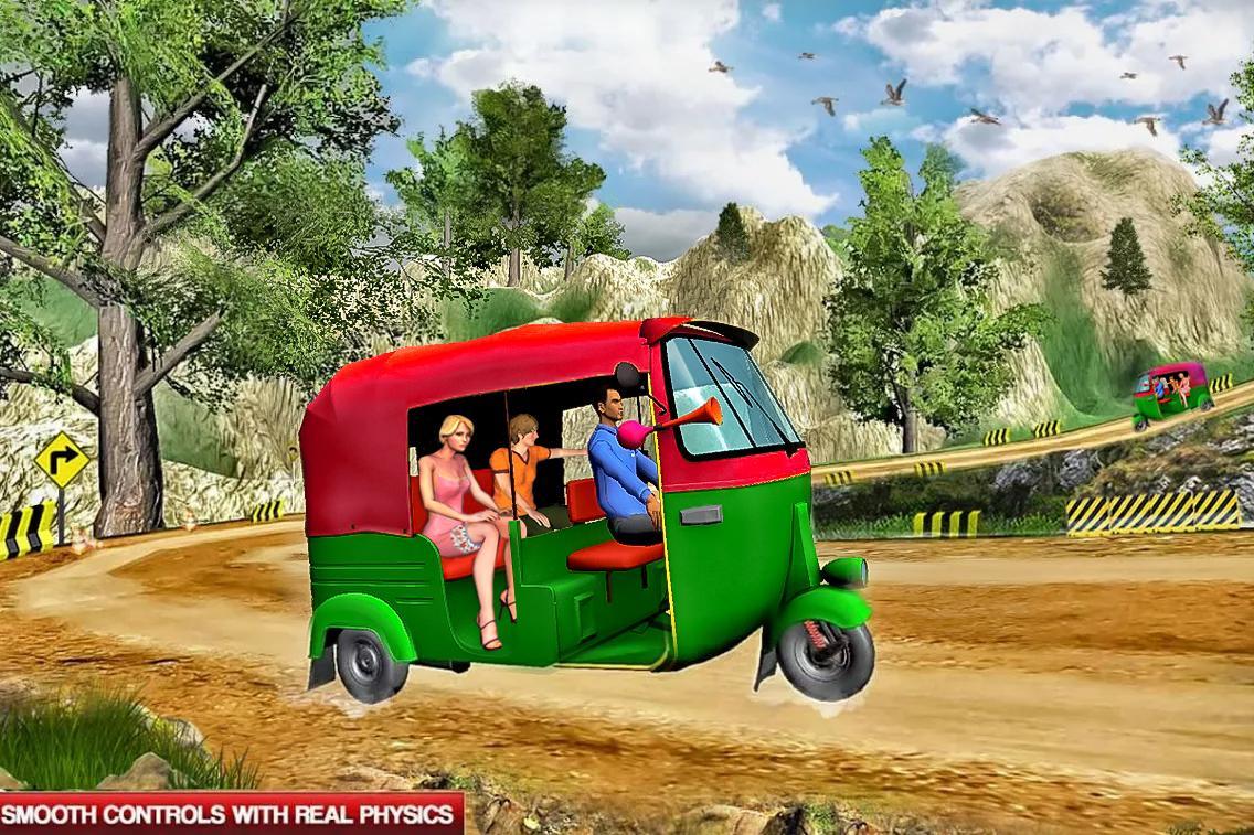 Mountain Auto Tuk Tuk Rickshaw Game Screenshot