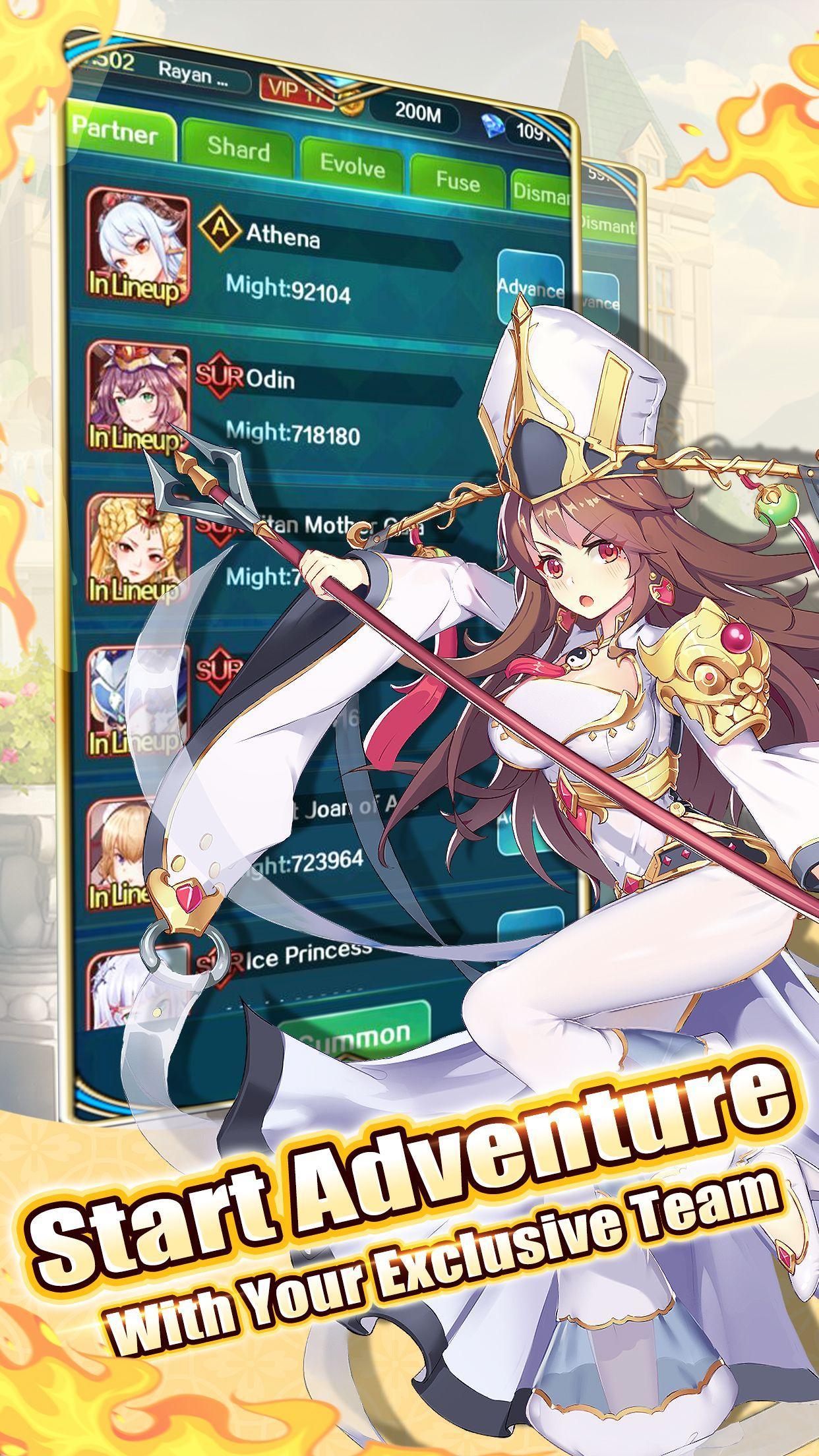 Sensual Goddess: Idle Battle Arena 遊戲截圖