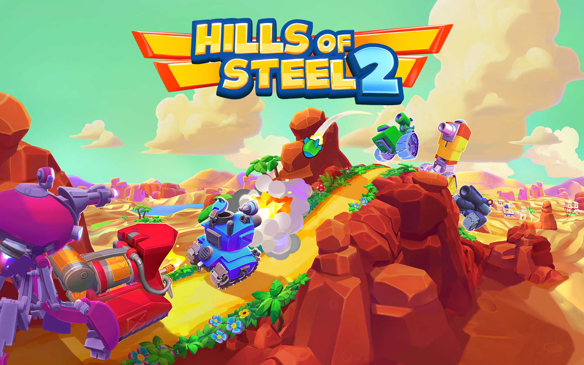 Hills of Steel 2 게임 스크린 샷