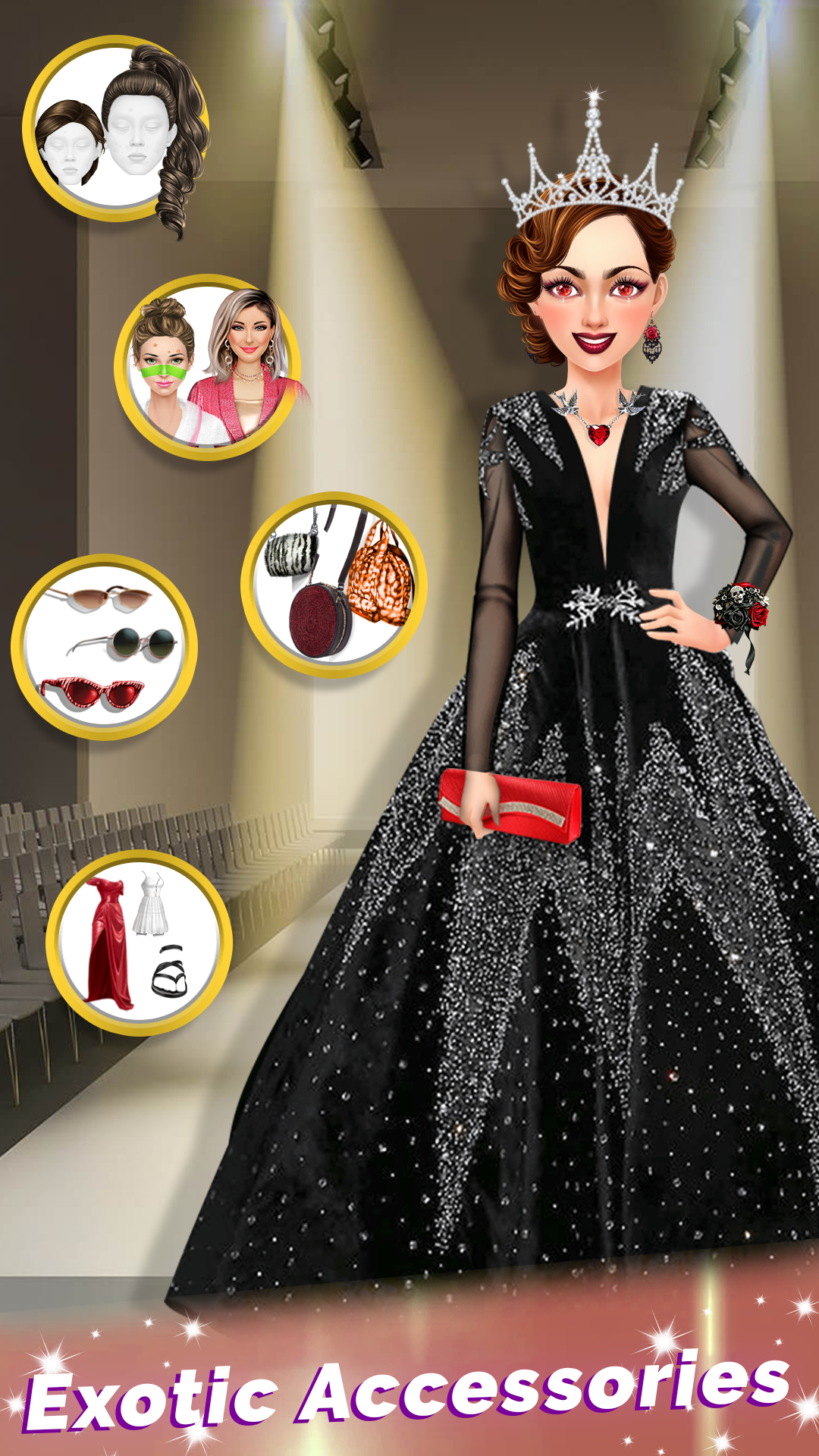 Скриншот игры Fashion Show Makeup Girl Games