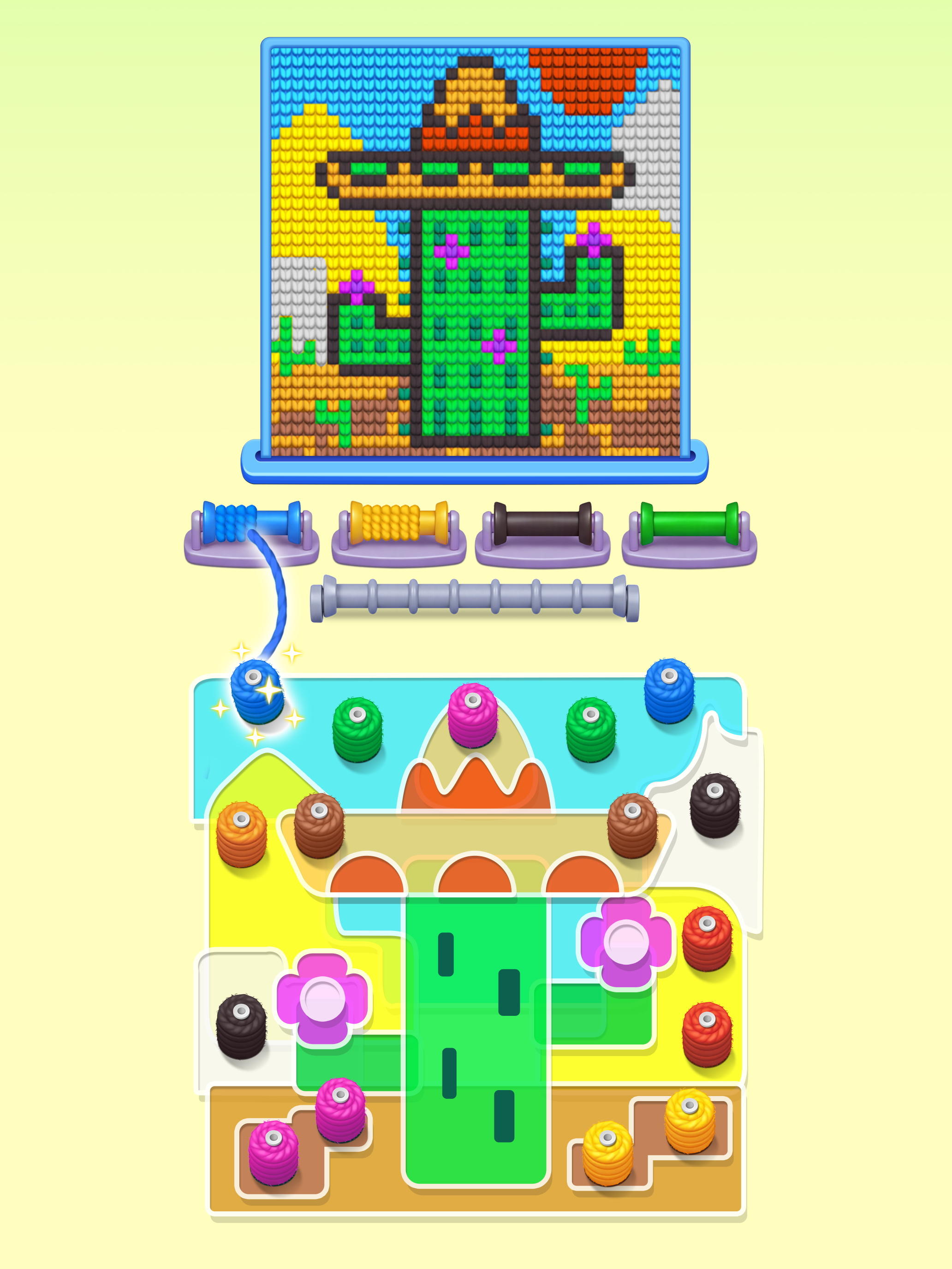 Color Wool Screw Game Screenshot