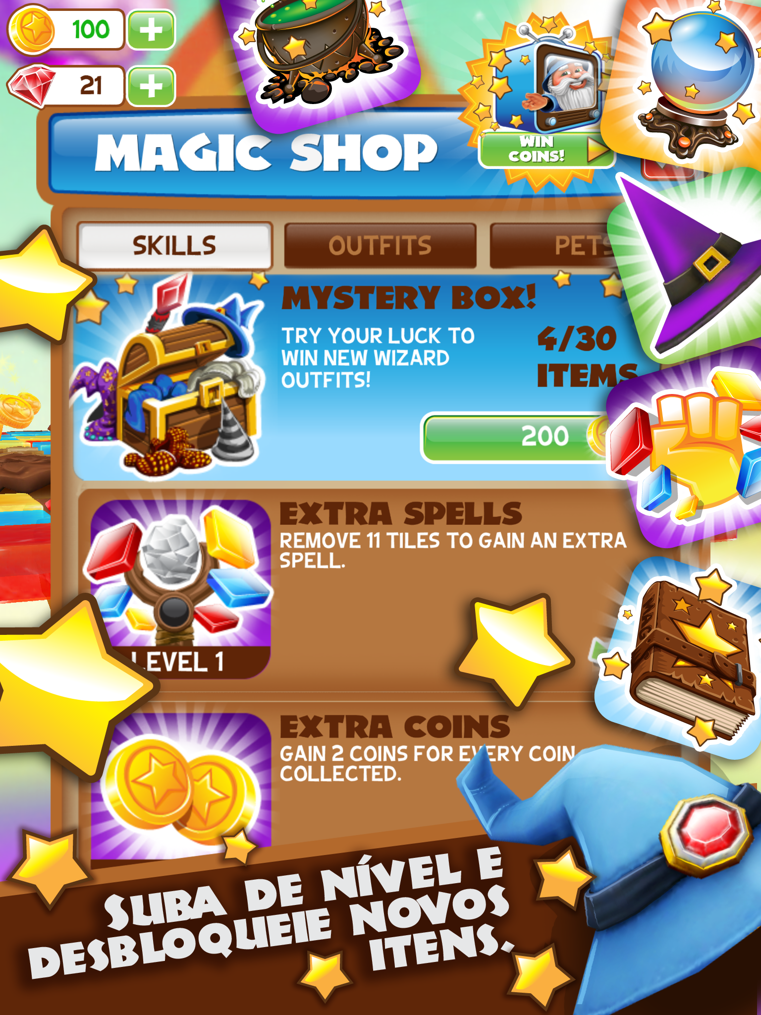 Captura de Tela do Jogo Puzzle Wiz