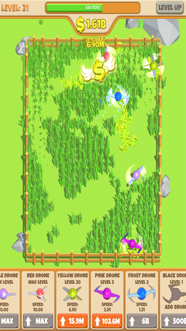 Screenshot of Idle Grass Cutter