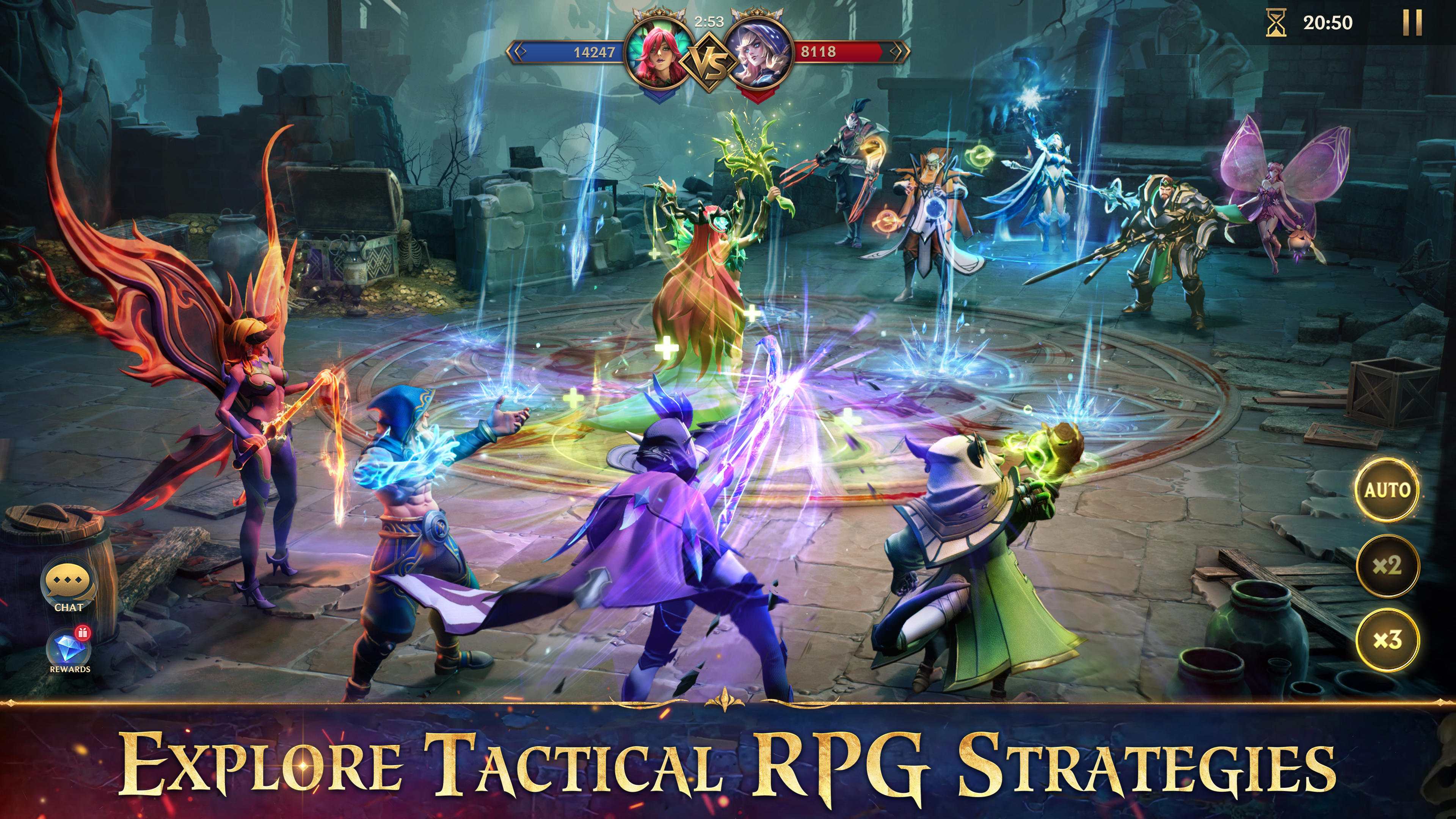 Screenshot of War Spell: Team Tactics RPG