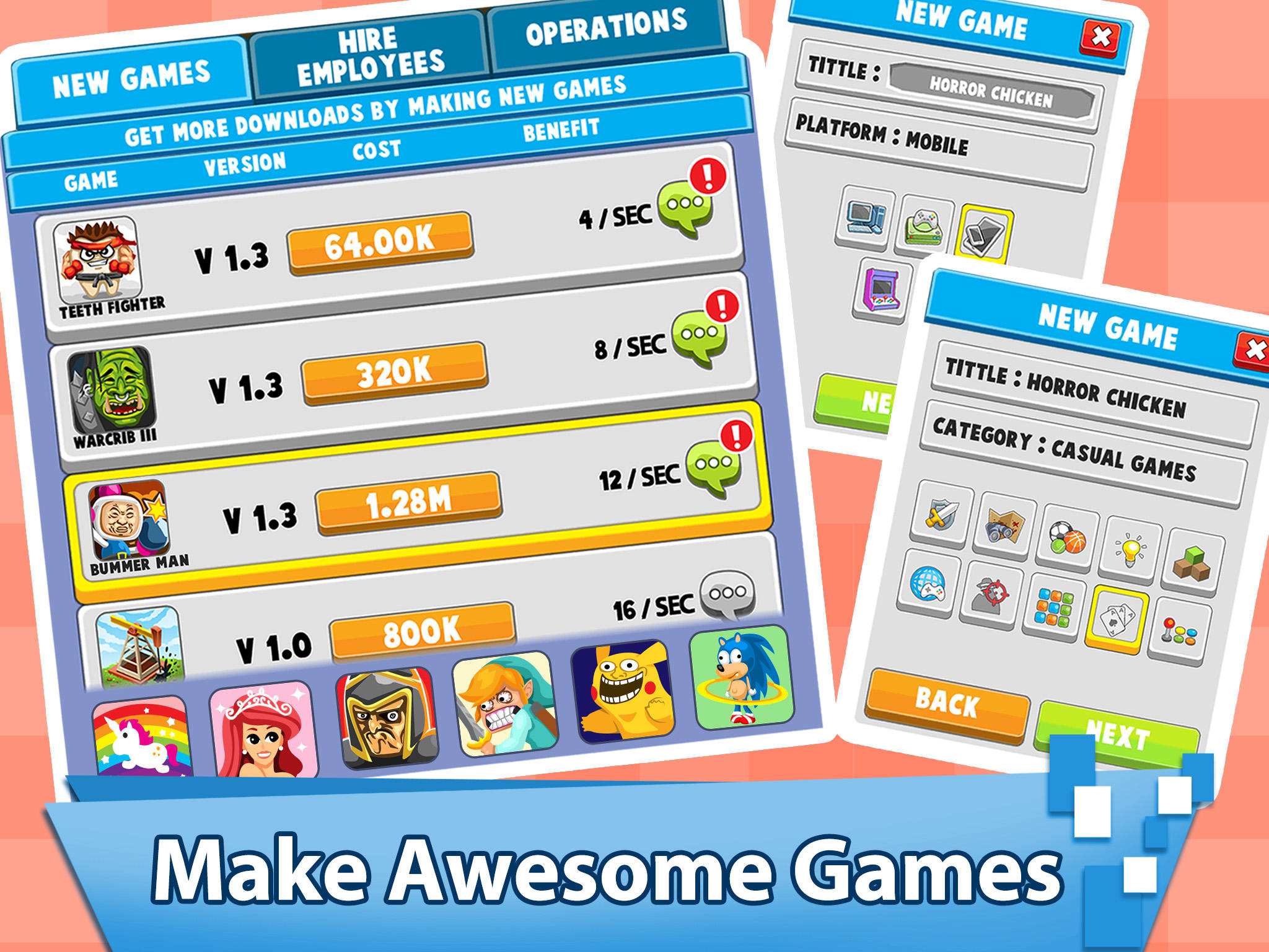 Video Game Tycoon idle clicker Game Screenshot