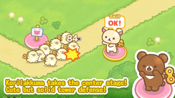 Captura de Tela do Jogo Korilakkuma Tower Defense
