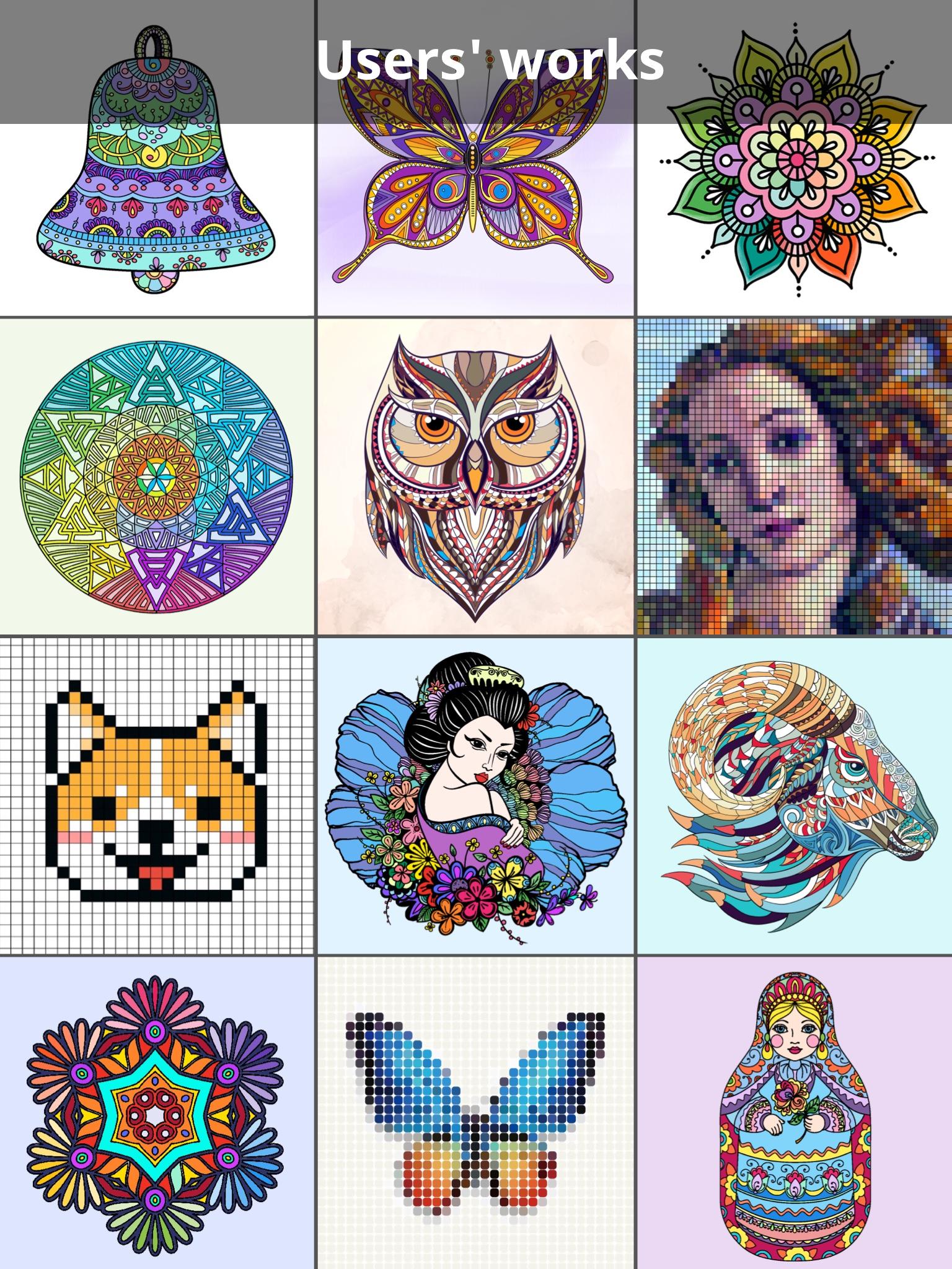 Coloring Book for family Game Screenshot