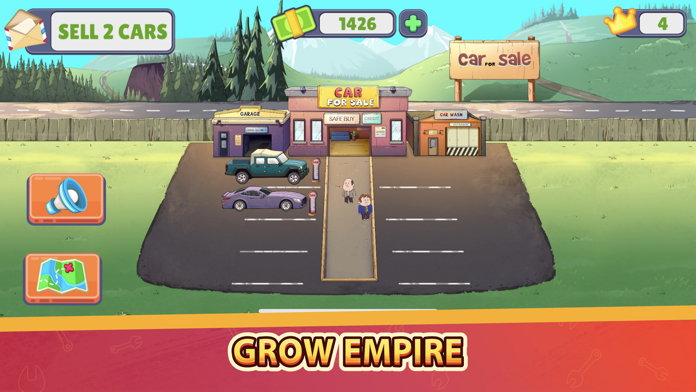 Скриншот игры car dealer tycoon idle games