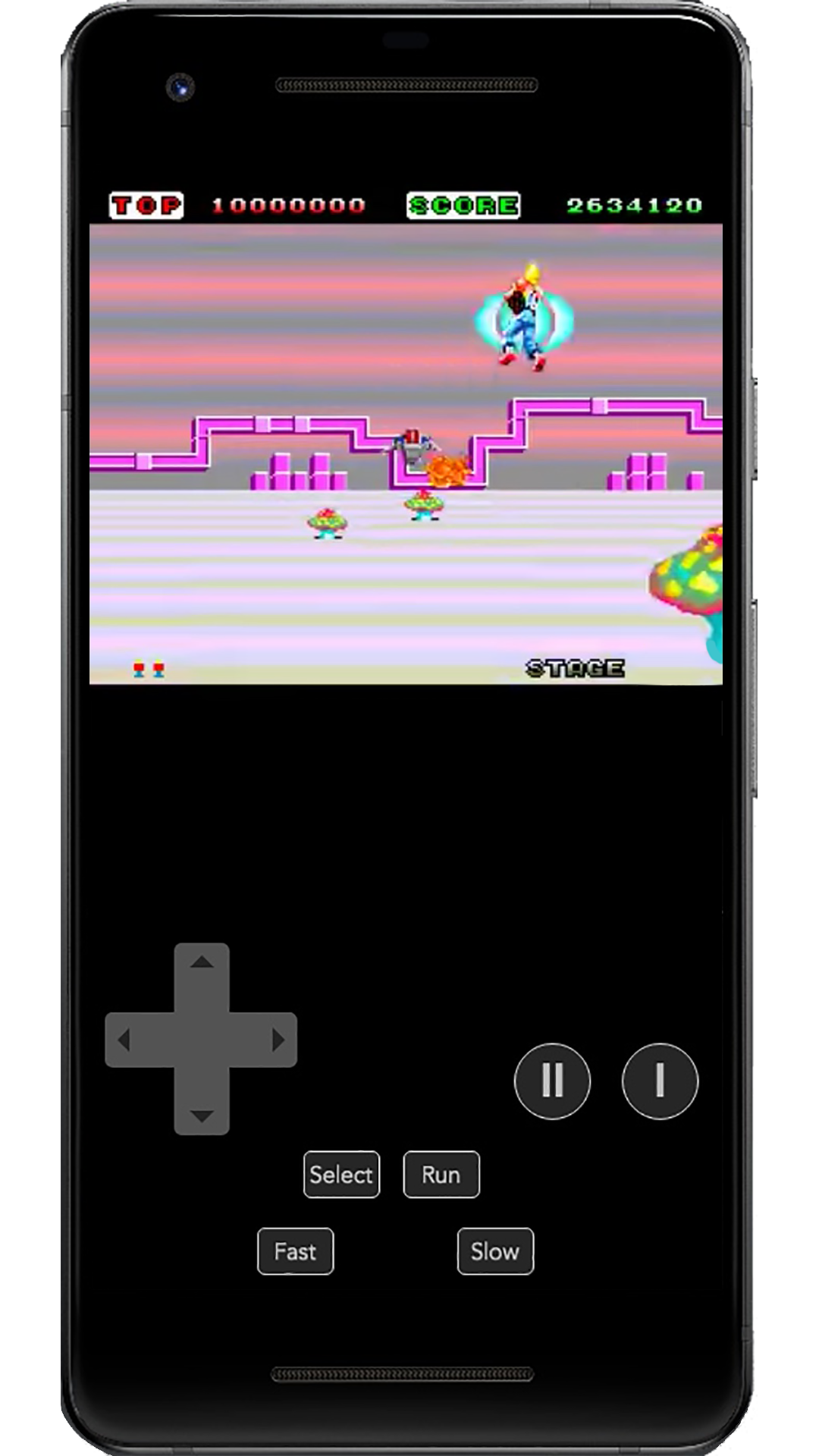 Space Harrier PCE Game Screenshot