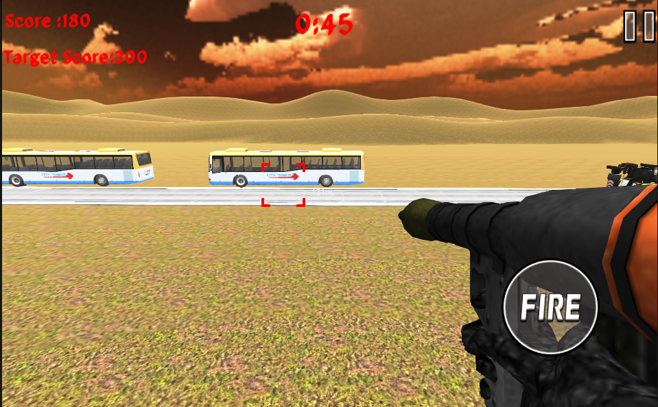 Rocket Launcher Traffic Shooter Game Screenshot