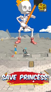 Oh My Hero. Skeleton Tower Game Screenshot
