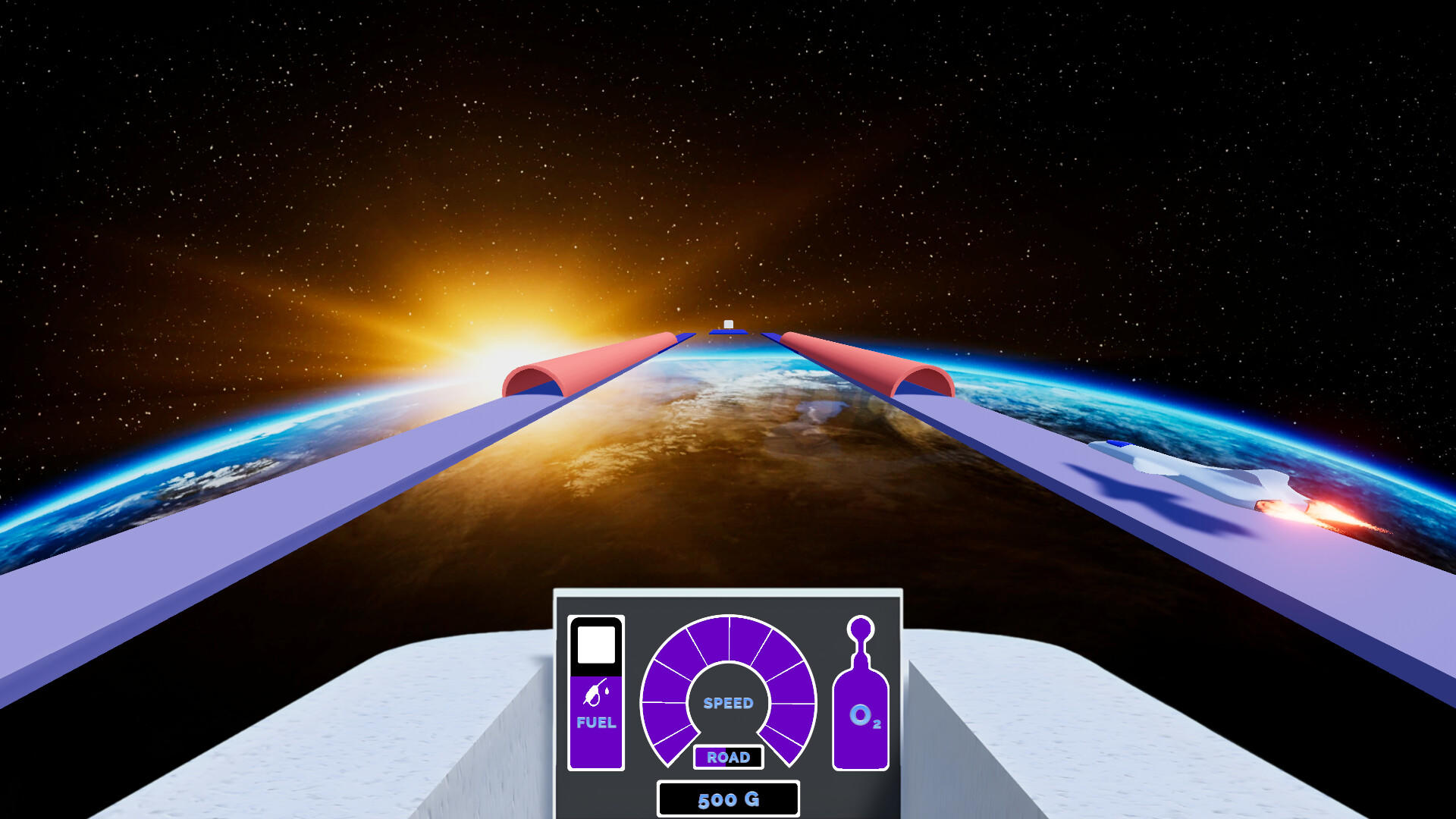 Skyroads - Jogo da nave que pula no espaço - Gameplay 