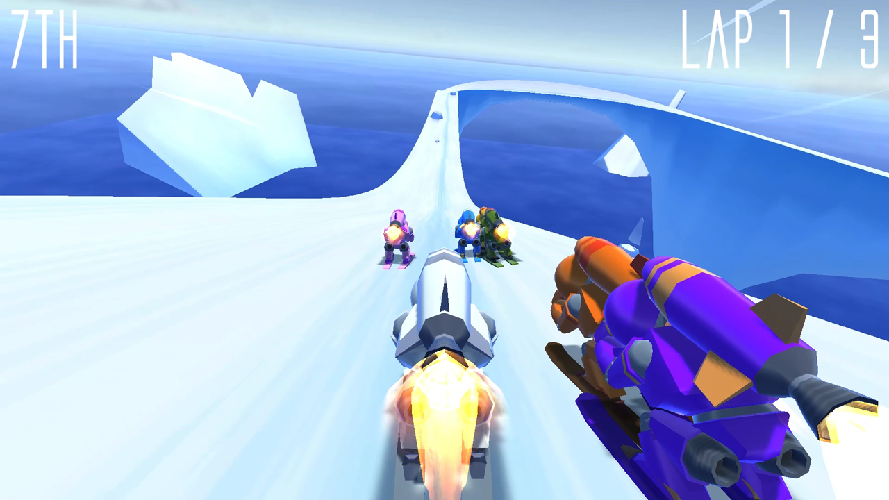 Rocket Ski Racing Game Screenshot