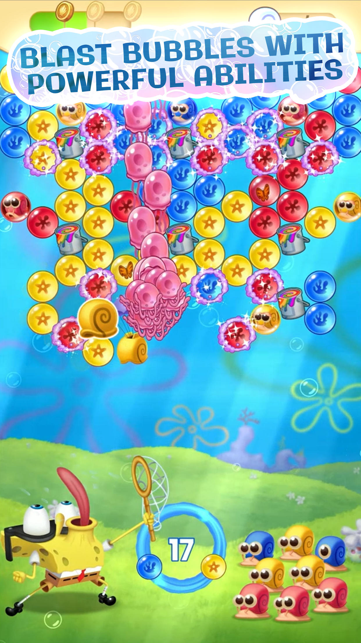 SpongeBob: Bubble Pop NETFLIX Game Screenshot