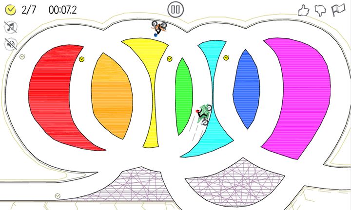 Paper Racer - stickman racing Game Screenshot