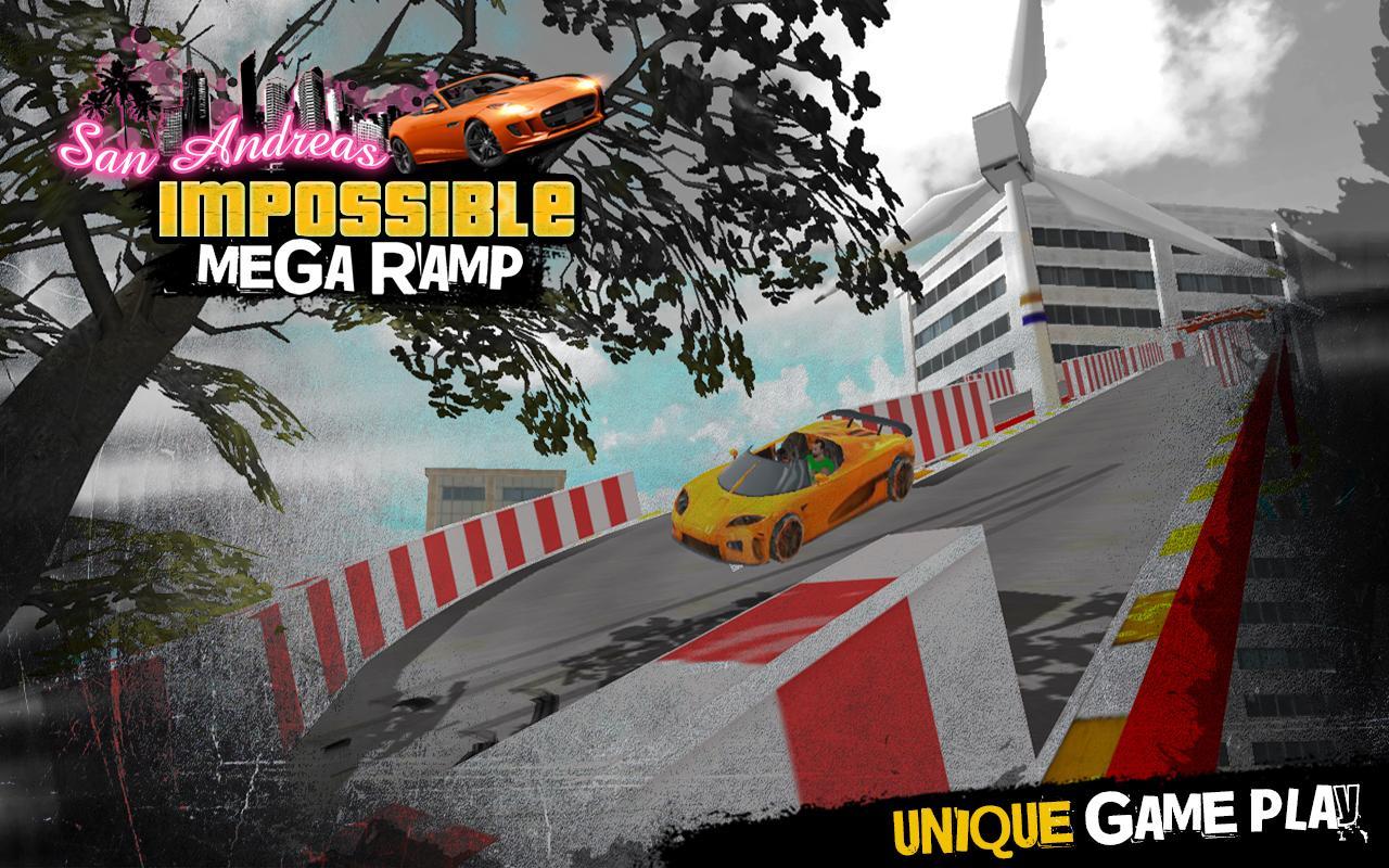 Gangster Grand Impossible Ramp Game Screenshot