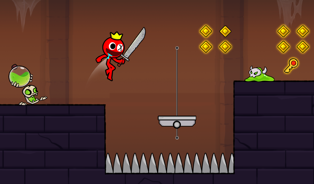 Red Stickman: 스틱맨 어드벤처 게임 스크린 샷