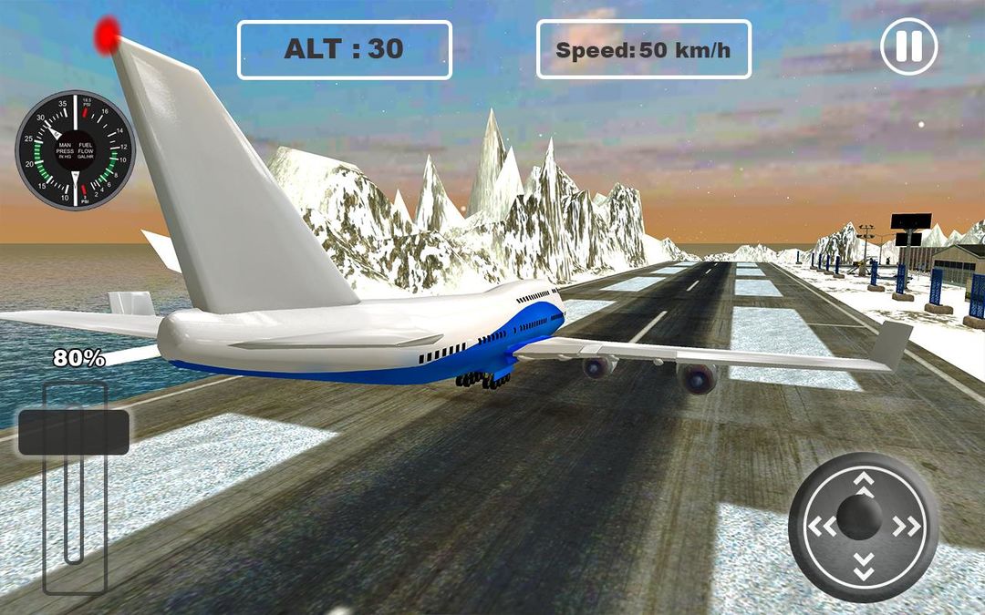Fly Jet Airplane - Real Pro Pilot Flight Sim 3D 게임 스크린 샷