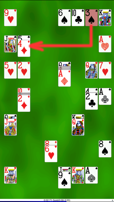 Doubled Card Solitaire Game Screenshot