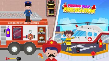 Pretend Play Fire Station Game Screenshot