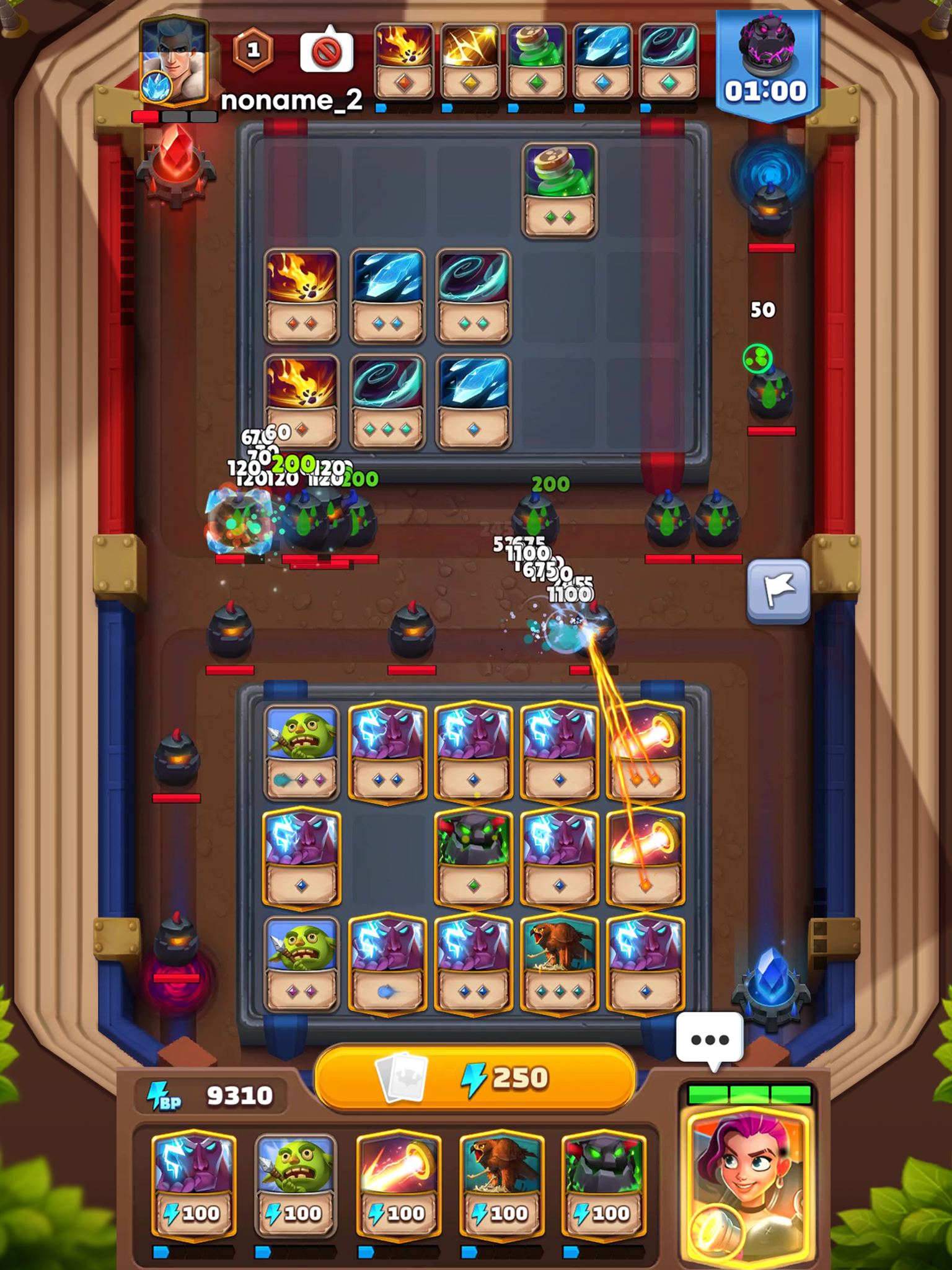 Random Card Defense Game Screenshot