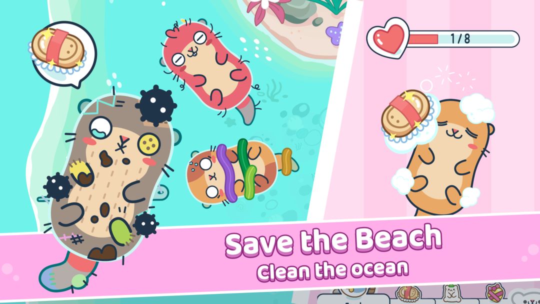 Otter Ocean - Treasure hunt screenshot game