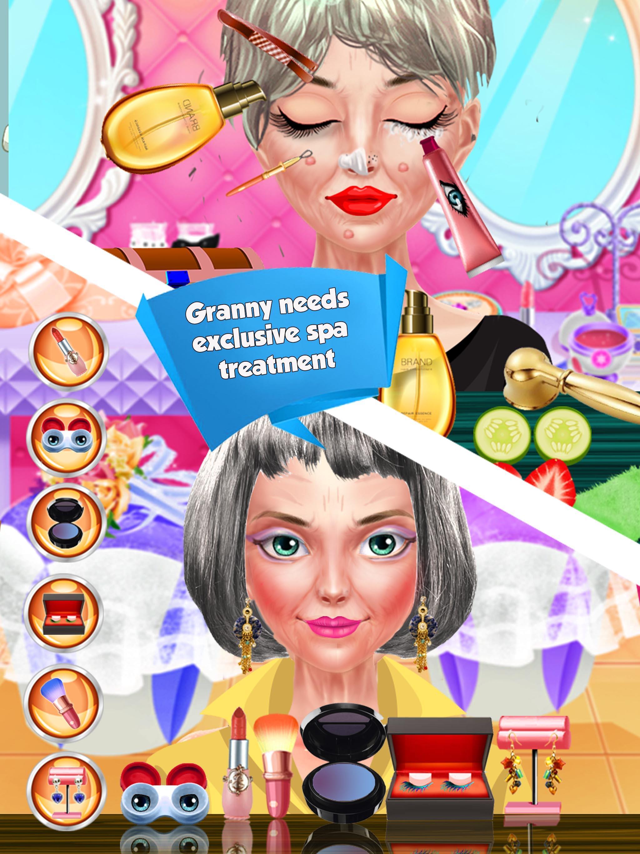 Grandmommy Makeover Spa Salon 게임 스크린 샷
