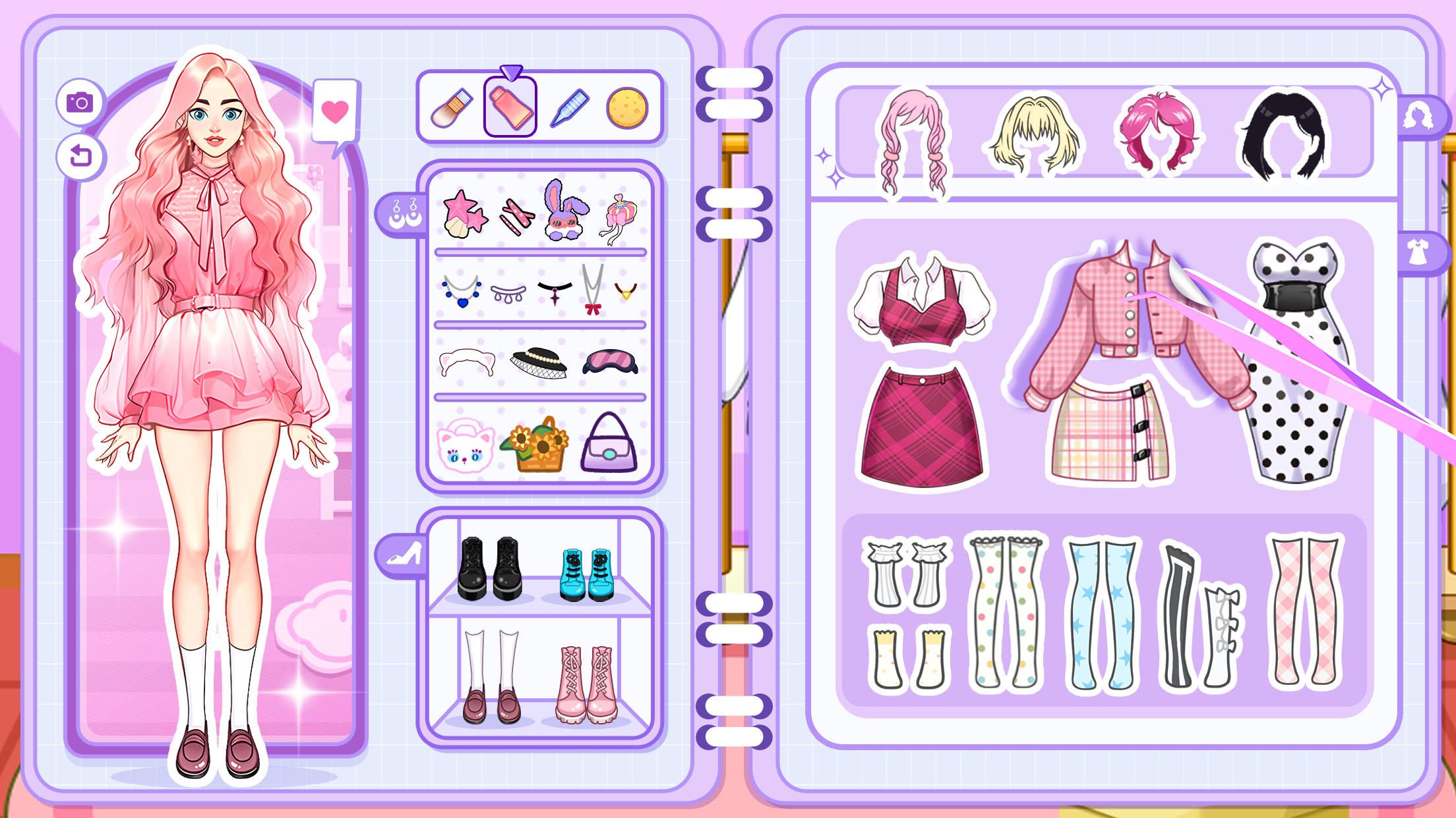 Paper Doll for Girls: Dress Up Game Screenshot
