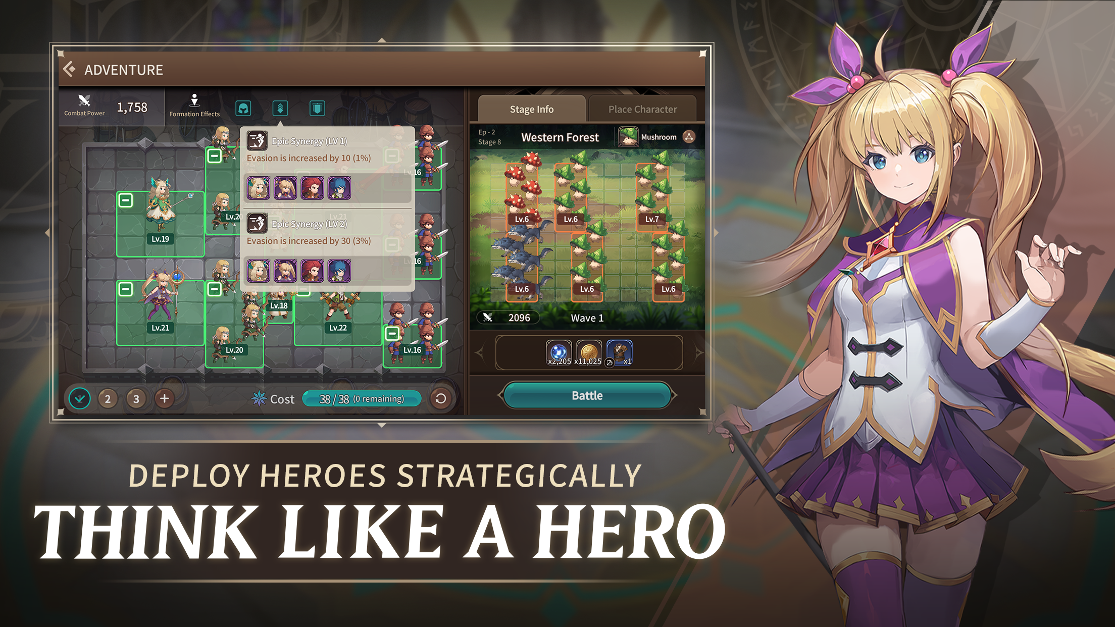 Screenshot of BattleLeague Heroes