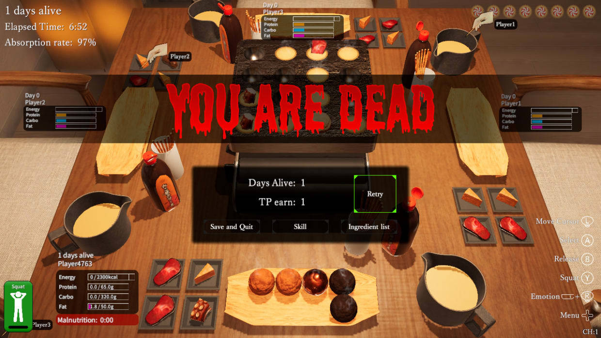 Takoyaki Party Survival ภาพหน้าจอเกม