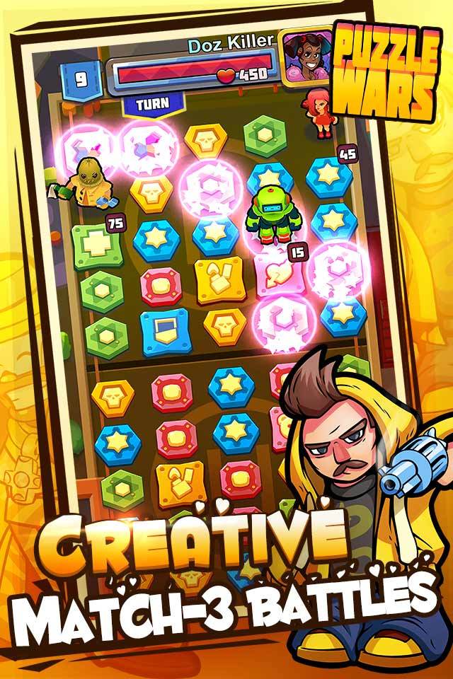 Puzzle Wars: Match 3 Battles Game Screenshot