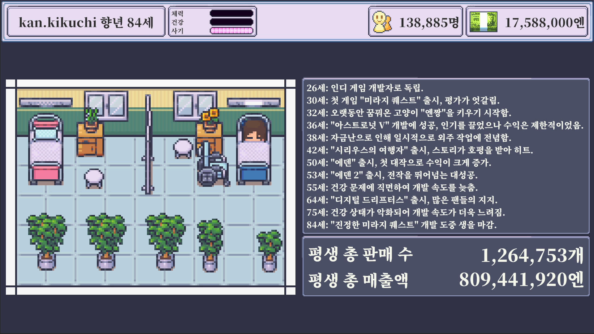 외로운 인디 게임 개발자의 삶 게임 스크린샷