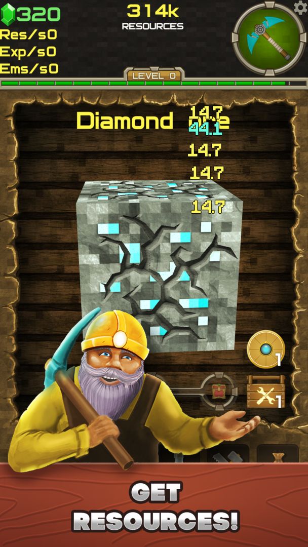 Clicker Mine Mania 2 - Idle Tycoon ภาพหน้าจอเกม