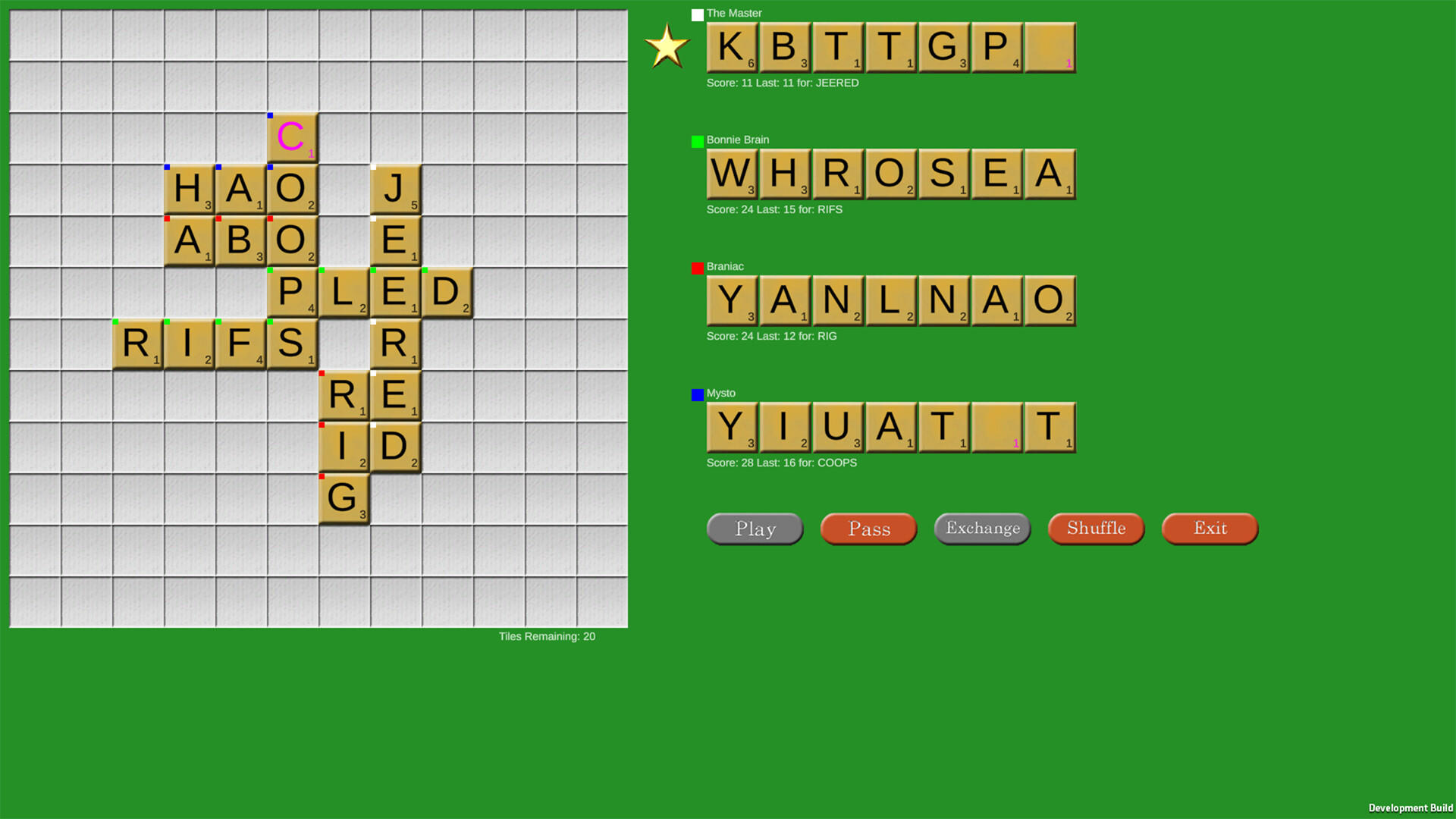 Wordsock Classic Game Screenshot