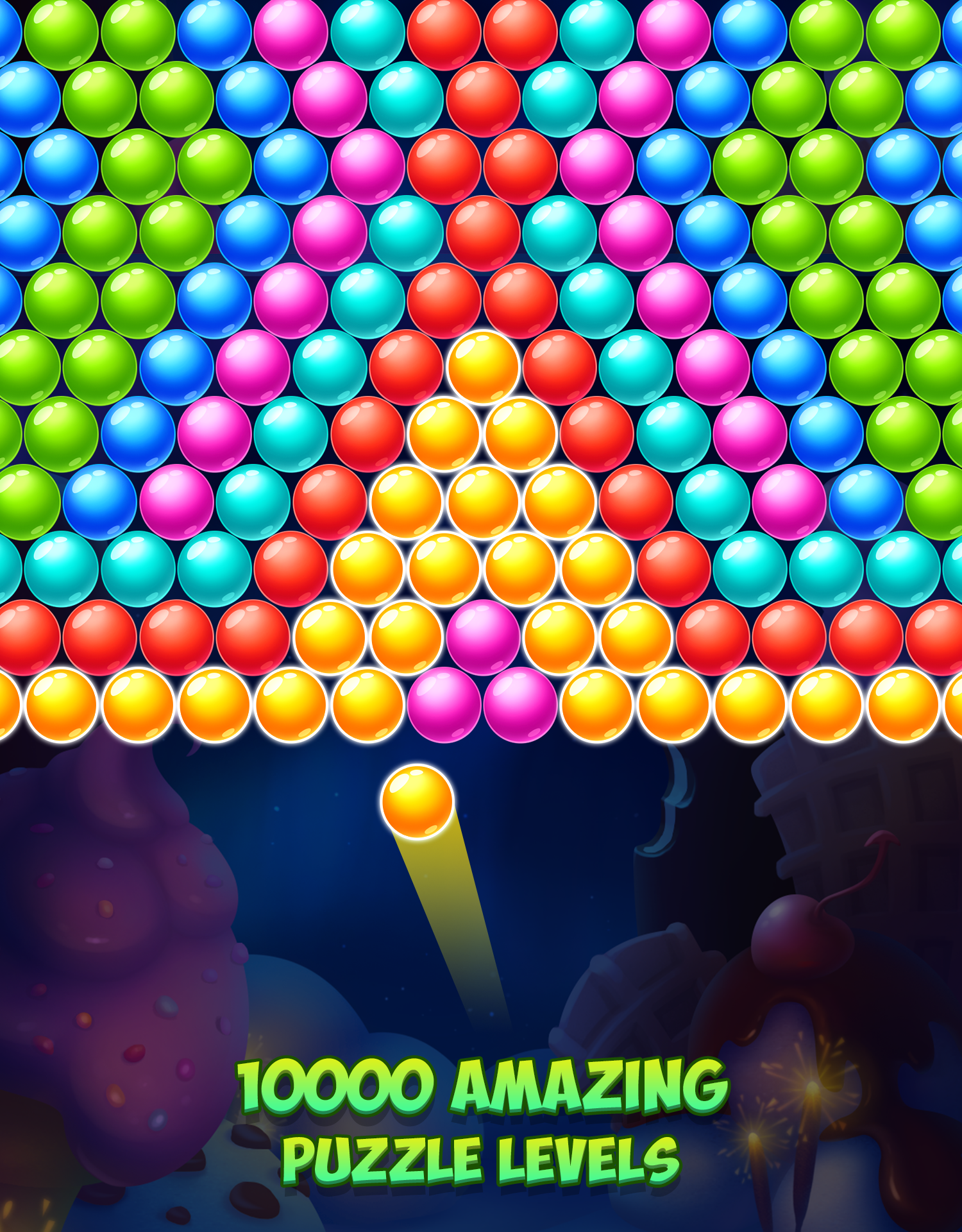 Tasty Winter - Bubble Pop Game Screenshot