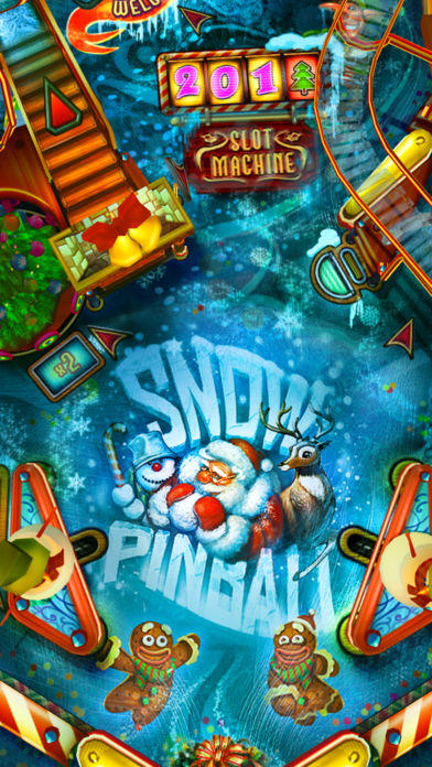 Snow Pinball: Santa's Christmas Factory! Game Screenshot