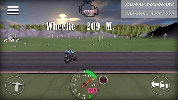 Screenshot of Drag Bikes - Motorbike edition