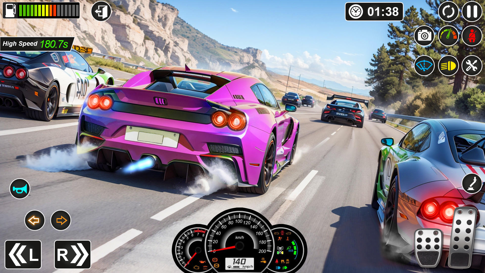 Screenshot of High Speed - Car Racing Game