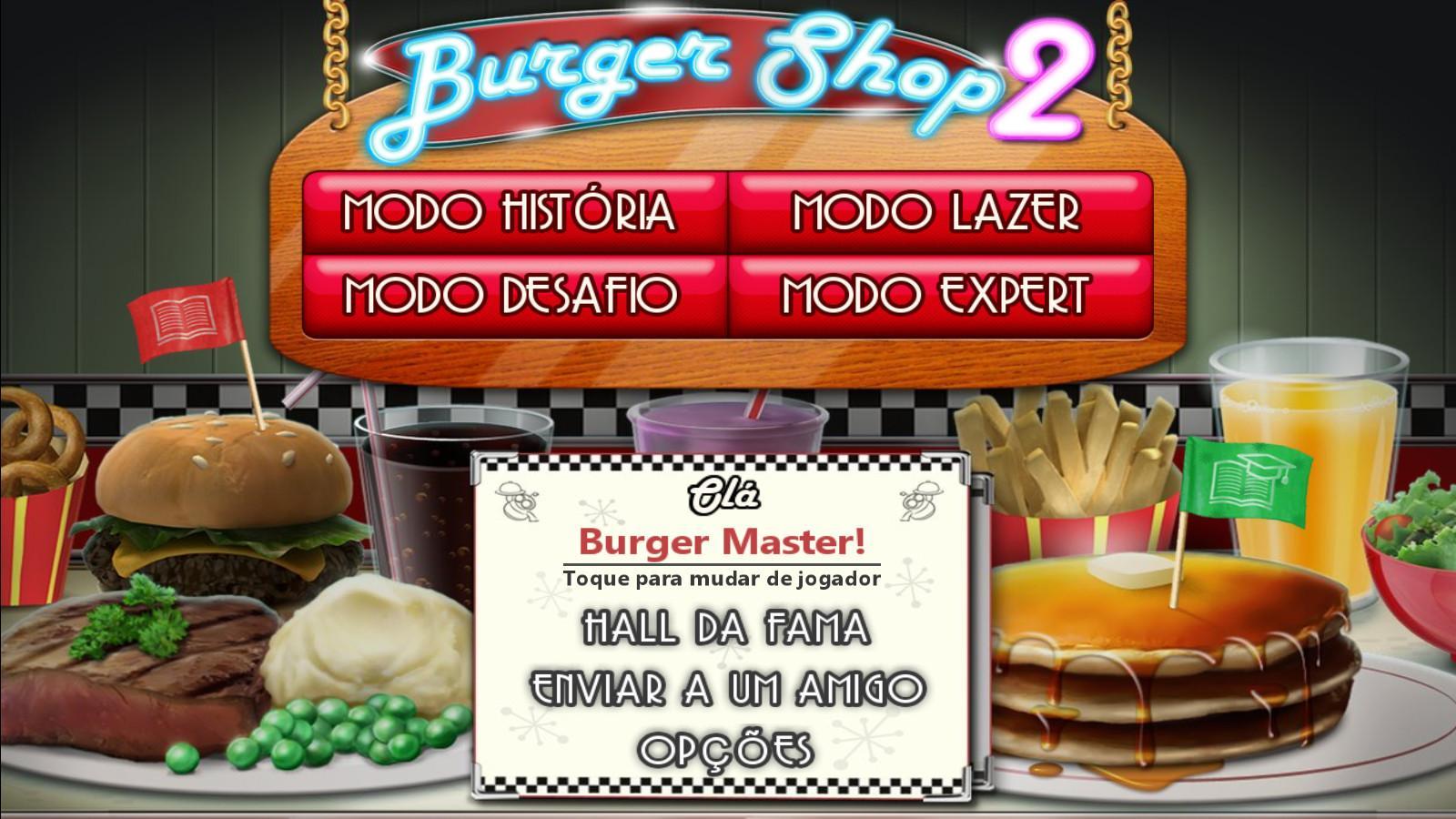 Captura de Tela do Jogo Burger Shop 2