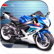 3D Polizei Motorrad Rennen 16