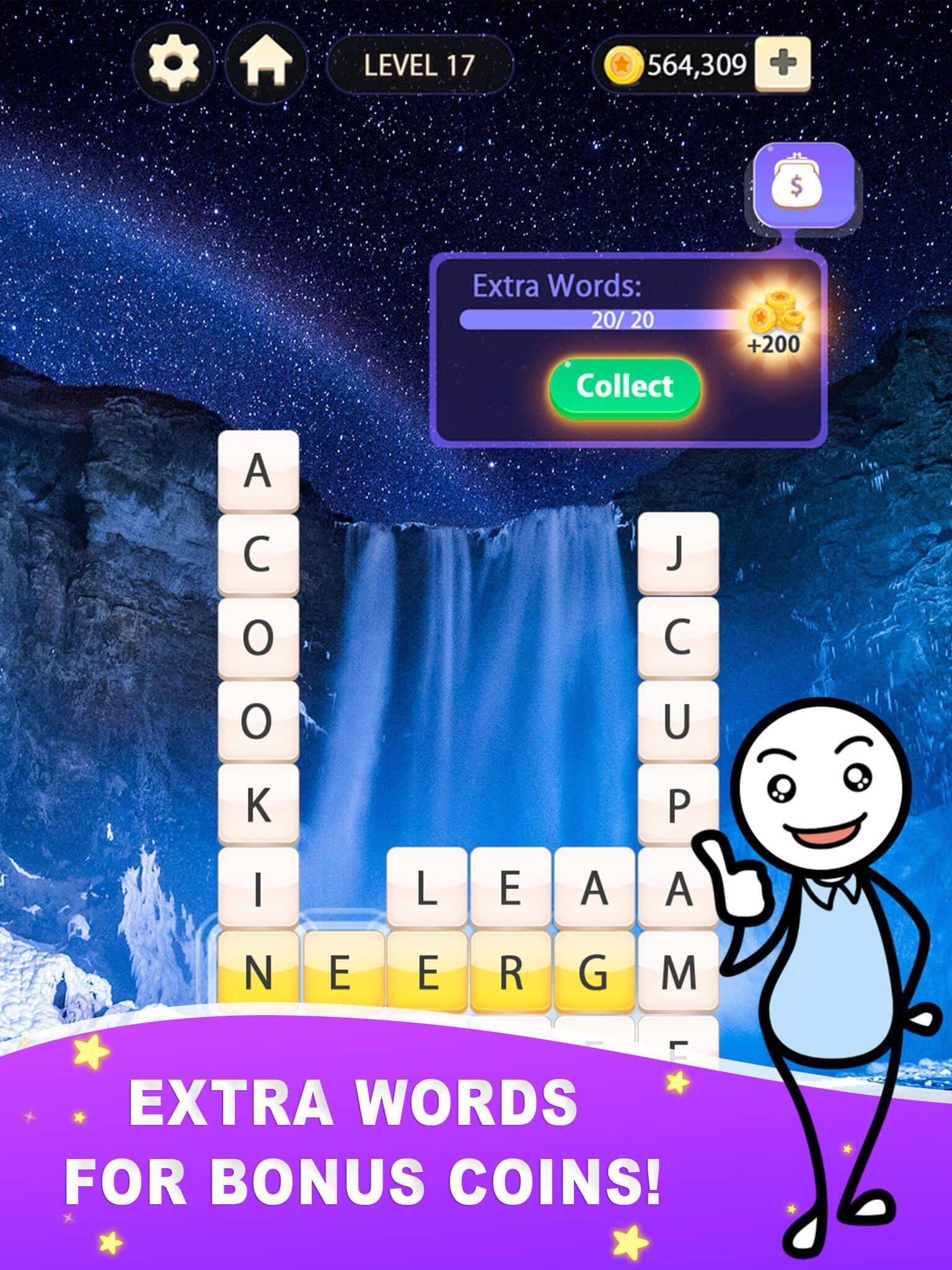 Скриншот игры Word Gallery: Free Crossword Brain Puzzle Games