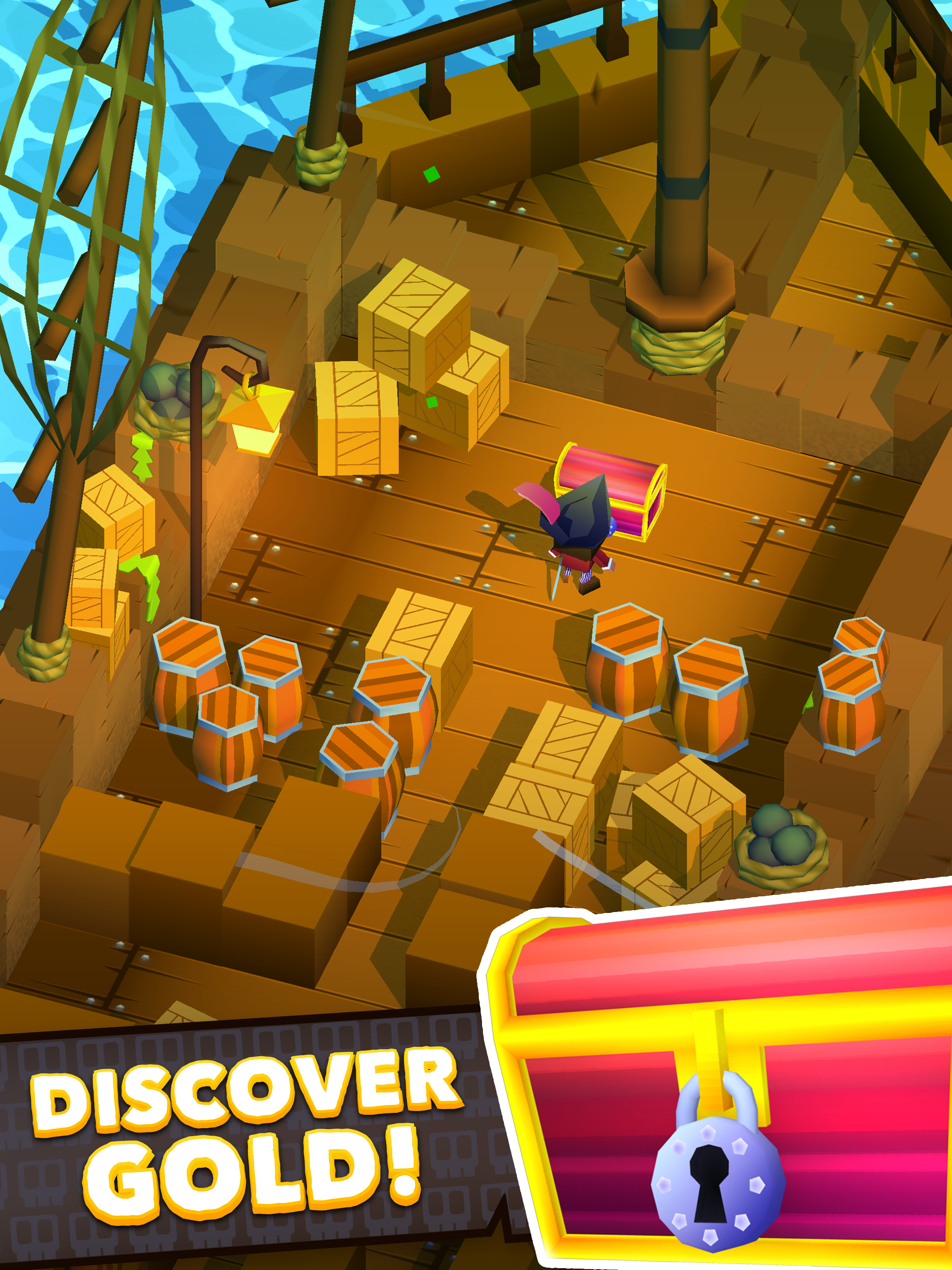 Скриншот игры Blocky Pirates