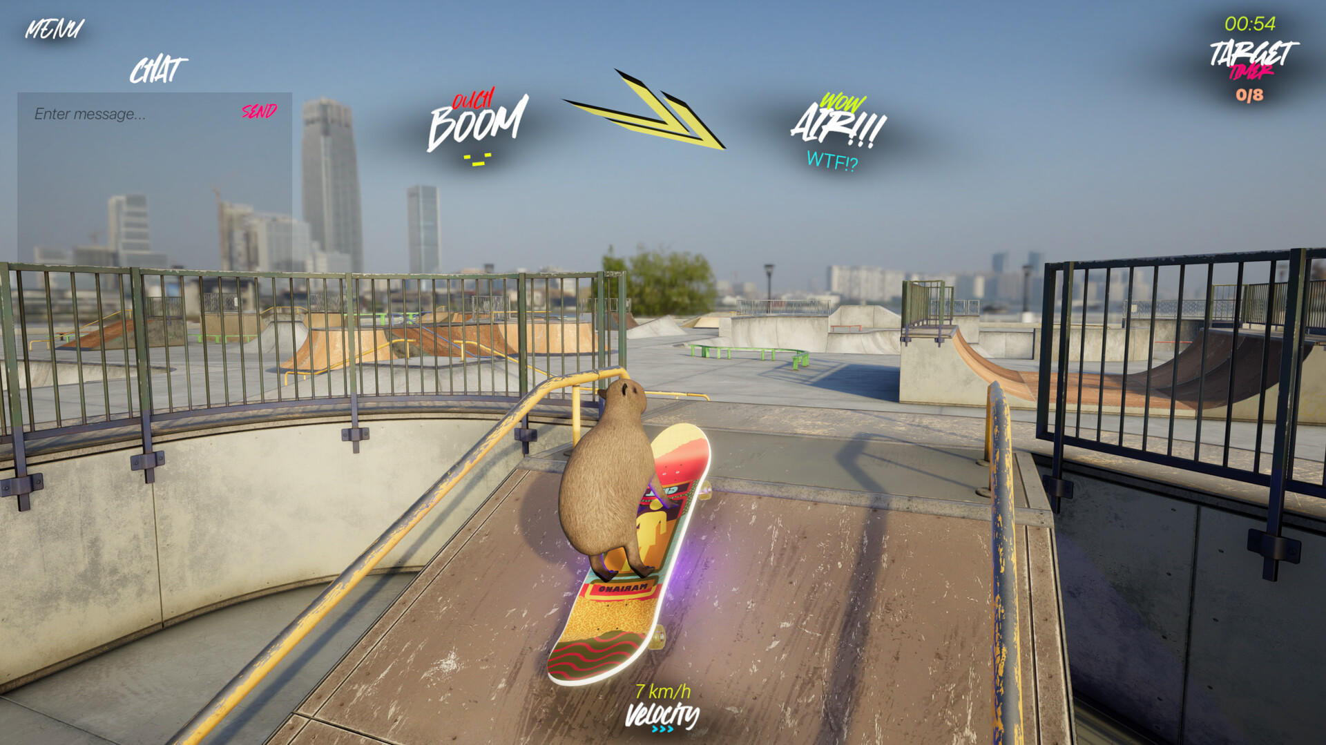 Screenshot of Drifting with Maxwell Cat: The Game