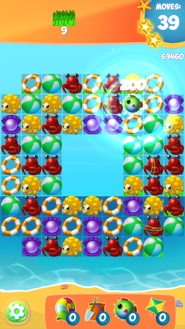 Sea Mania Island: Free Match3  Game Screenshot