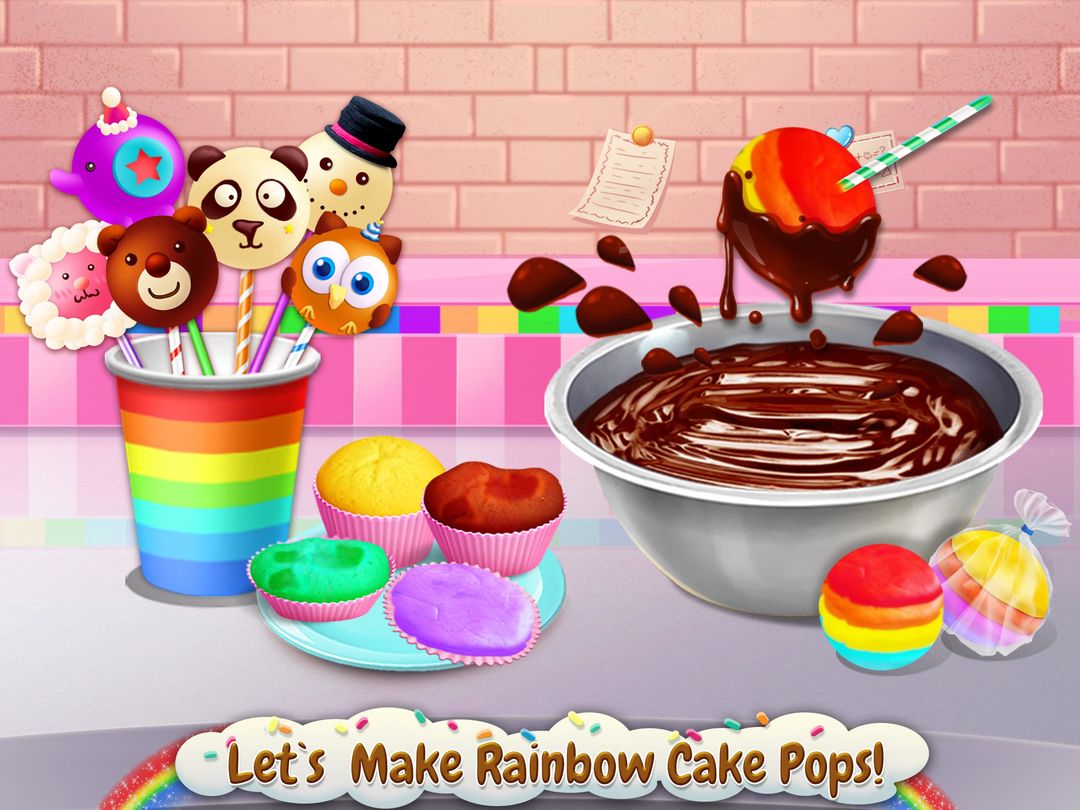 Rainbow Desserts Bakery Party 게임 스크린 샷