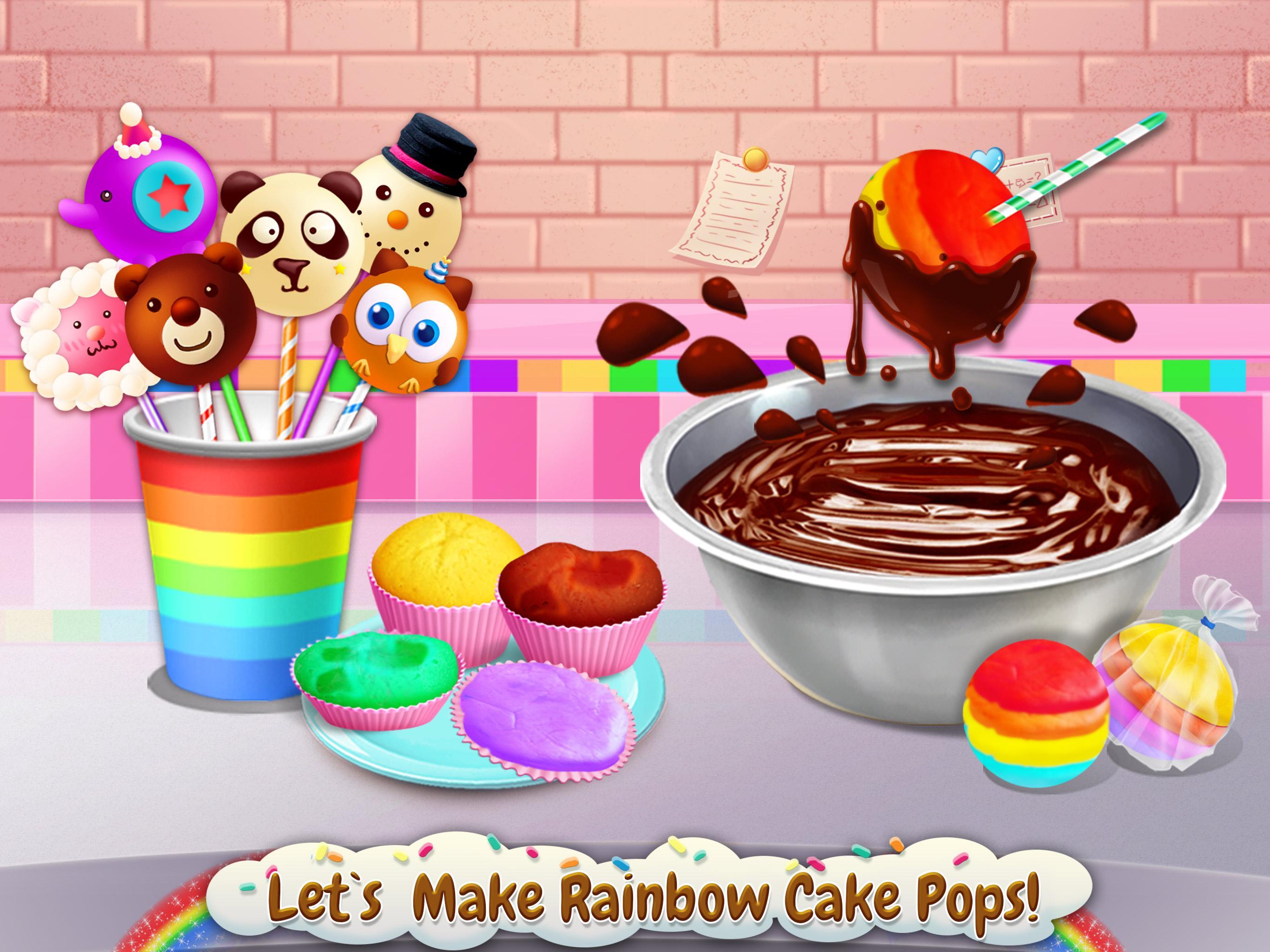 Rainbow Desserts Bakery Party Game Screenshot