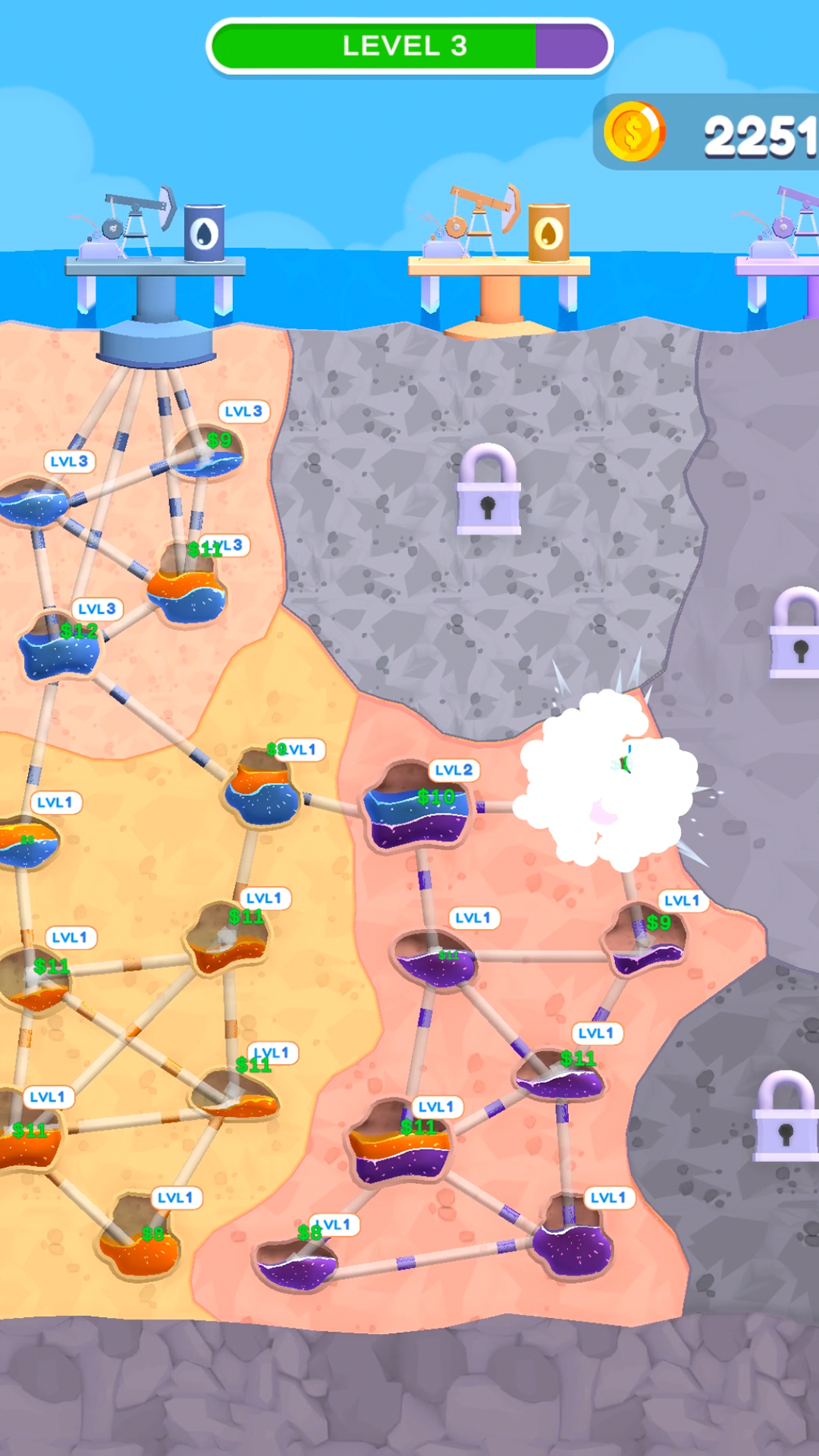 Скриншот игры Oil Wells