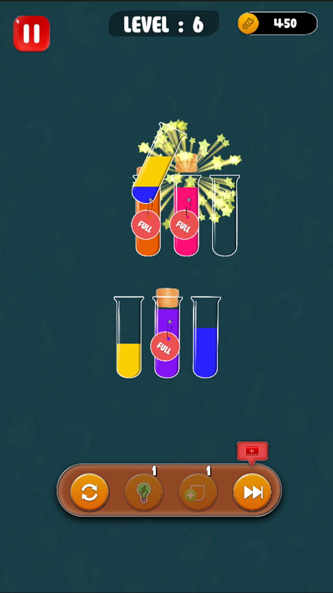 Color Bottle: WaterSort Game Game Screenshot