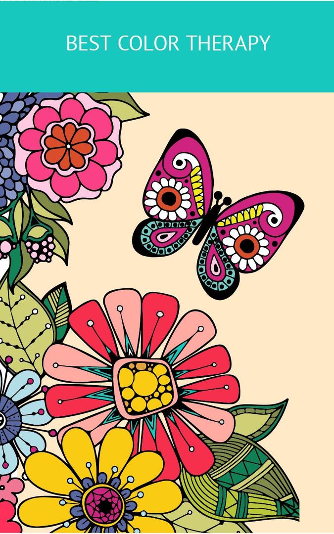 Screenshot of Butterfly & Flower Art Therapy